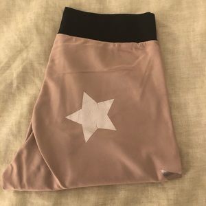 Ultracor pink cropped star leggings